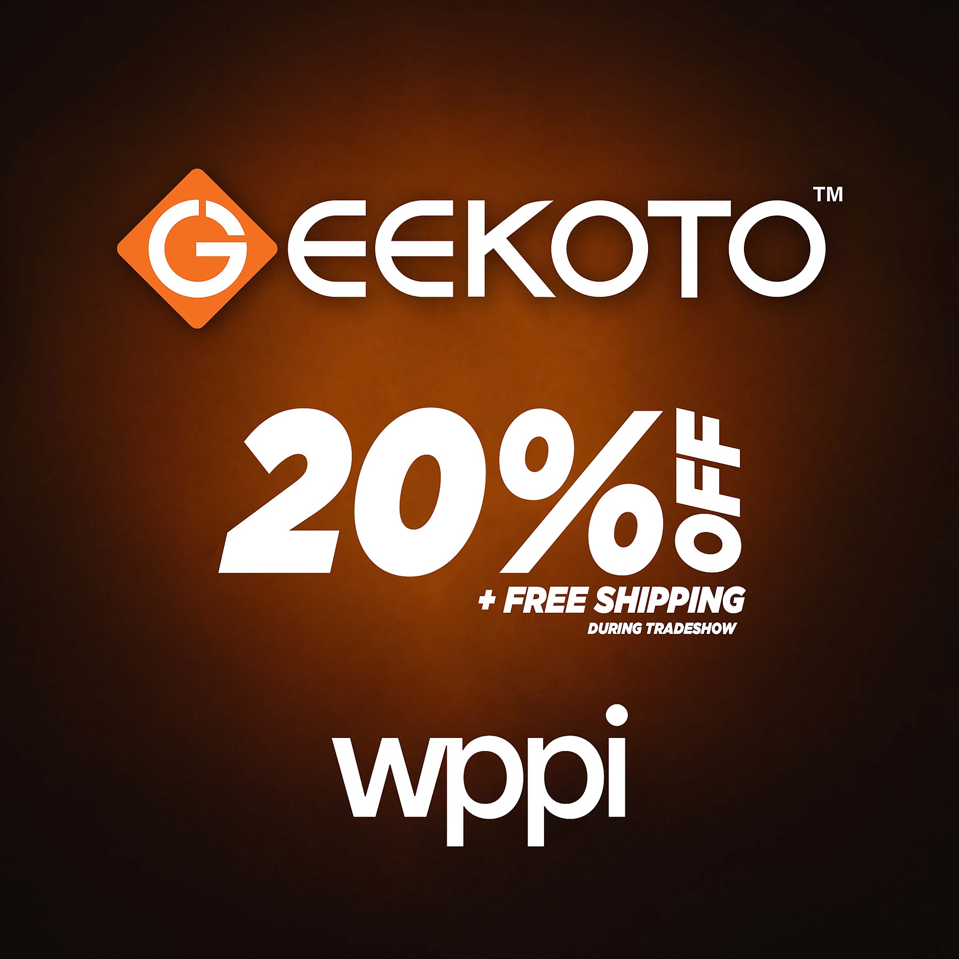 20% OFF entire Geekoto Line Up 55